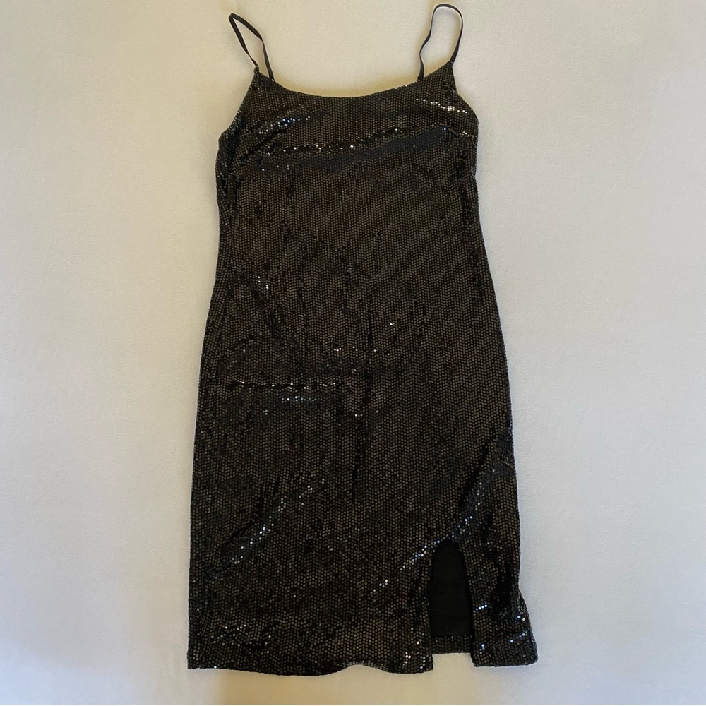 7daywknd black sparkling bodycon / size small